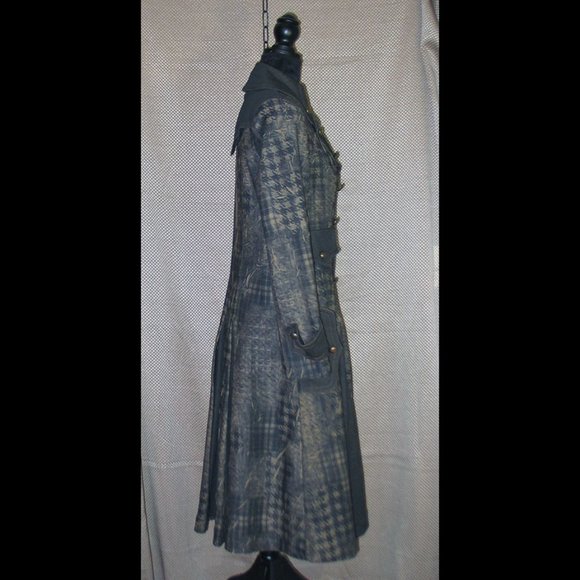 Unique Midi Retro Military Style Trench Coat L0032 - Picture 3 of 3